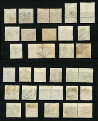 IRLELAND : Exceptional selection of 23 classic GB stamps + 5 pairs ...