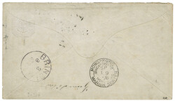 WURTTEMBERG to HONG-KONG : 1878 P./Stat. 10pf + 10pf+ 20pf canc. ...