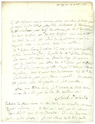 HAITI : 1787 CAP (large type) on entire letter to "Petit ST LOUIS, ...