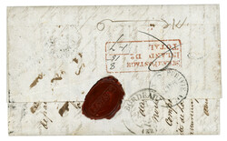 INDIA - WAGHORN - OVERLAND MAIL : 1839 CARE OF WAGHORN / SUEZ on ...