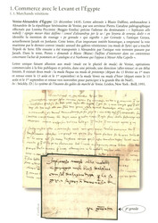 ITALY - VENISE to ALEXANDRIE : 1418 entire letter from VENISE to ...
