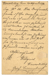 LUXEMBOURG to TURKEY : 1896 P./Stationery 10c canc. WASSERBILLIG to ...