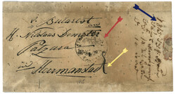 ROMANIA : 1815 Entire letter to HERMANSTADT () with DISINFECTED ...