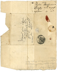 ROMANIA - DISINFECTED Mail : 1849 NETTO DI FUORA E SPORCO DI DENTRO ...