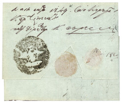 ROMANIA - DISINFECTED Mail : 1849 Negativ Disinfected cachet on ...
