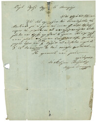 ROMANIA : 1853 Cyrilic cachet GIURGIU in blue on entire letter. RARE. ...