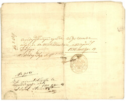 ROMANIA : 1856 Superb document (DISINFECTED !!). Vvf