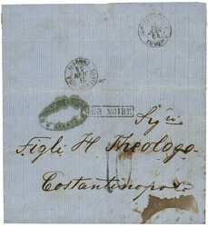 French Post - MOBIL BOX of GALATZ : 1864 Boxed MER NOIRE + 10 Tax ...