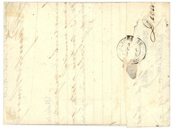 SPAIN : 1863 FRANCE 20c canc. by Spanish cachet FRANQUEO / ...