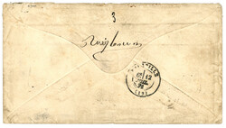 DENMARK to STRAITS SETTLEMENTS - Unique accountancy Mark : 1871 ...