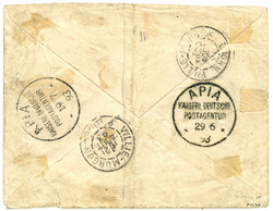 TONGA : 1893 Bisect 1d + 2d canc. on envelope to FRANCE. Verso, 2 ...
