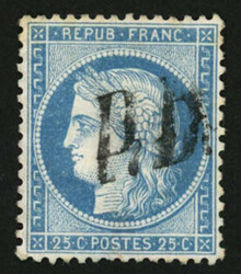 2565030: Francia Emisión Cérès Dentelé - Cancellations and seals