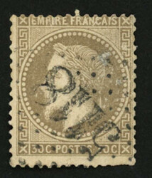 3612010: Japón Oficinas de correos extranjeras, oficinas de correos francesas - Cancellations and seals