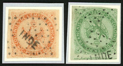 2700: Francés India - Cancellations and seals
