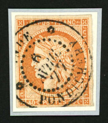 2700: Francés India - Cancellations and seals