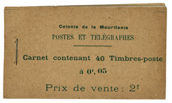MAURITANIE : CARNET à 2F composé de 40 timbres. Légère rousseur ...