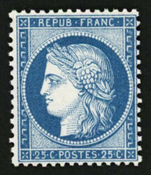 25c CERES (n°60A) neuf **. Trés frais. Superbe