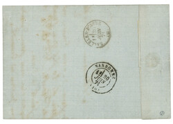 PYRENEES OR. : 1871 Convoyeur SALCES + Taxe 30 D.T. avec texte de ...