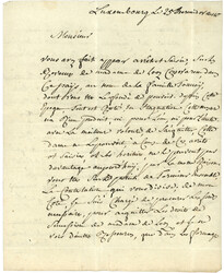 LUXEMBOURG via ARLON : An 10 98 ARLON sur lettre avec texte daté ...