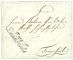 1812 P.100.P DEUX PONTS (type Cursive) sur lettre avec texte pour ...