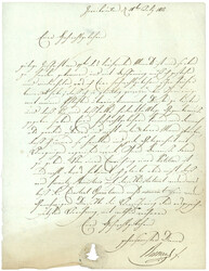 1812 P.100.P DEUX PONTS (type Cursive) sur lettre avec texte pour ...