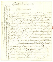1810 P.117.P SPOLETO sur lettre avec texte pour la FRANCE. Superbe