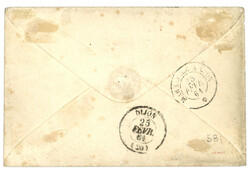 Bureau Central - SHANGHAI : 1861 40c (n°16) TTB margé obl. CECB.Cl ...