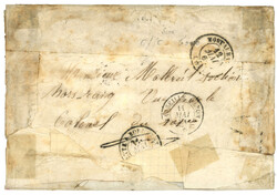 Bureau Central - SHANGHAI : 1861 20c (n°14)x2 pd obl. CECB.Cl ...