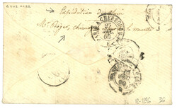 Bureau central - SHANGHAI : 1860 Paire 20c (n°14) TTB margée obl. ...