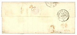 1861 20c (n°14)x2 sur lettre avec texte de TOULOUSE pour le CORPS ...