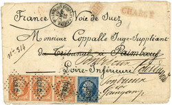 2070120: China Correos de Francia - Cancellations and seals
