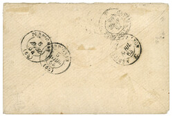 1867 20c (n°22) obl. GRILLE + CORPS EXP. D' ITALIE 2e DIVISION sur ...