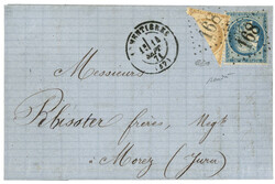1871 Coupé du 10c SIEGE (n°36) + 20c (n°37) obl. GC 168 + T.17 ...