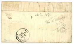 20c (n°29) obl. Etoile + PARIS 8 FEVR. 71 + TAXE ALLEMANDE + Taxe 20 ...