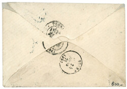 COMMUNE - ALSACE LORRAINE Paire 10c pd obl. K.PR. FELDPOST RELAIS ...