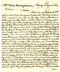 JERSEY pour L' ESPAGNE via GRANVILLE : 1802 48 GRANVILLE sur lettre ...