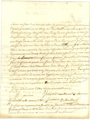 1785 COLONIES PAR NANTES cintré sur lettre avec texte daté LIMBE ...