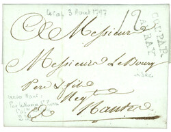 1797 COL. PAR AURAY + "Par le ST PIERRE / Q.D.C" sur lettre datée ...