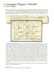 An 6 CADIZ en rouge suir lettre en provenance de MALTE datée "A bord ...