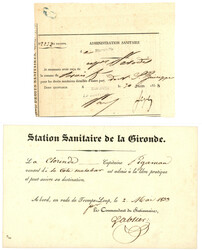 1833/66 Lot de 10 lettres PURIFIEES ou cachets SANITAIRES + 2 ...