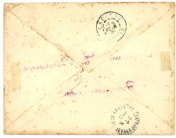 YUNNAN-FOU : 1909 Mixte INDOCHINE 15c groupe + YUNNANFOU 10c obl. ...