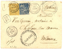 2705: Indochina francesa emisiones generales - Cancellations and seals