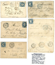 2705: French Indochina Post Offices - Covers bulk lot