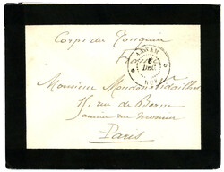 ANNAM : Cachet ANNAM HUE + "CORPS du TONQUIN" sur lettre pour la ...