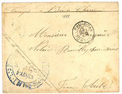 PHU-DOAN : 1888 Rare cachet PHU-DOAN TONKIN sur enveloppe pour la ...