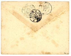 PHU-DOAN : 1888 Rare cachet PHU-DOAN TONKIN sur enveloppe pour la ...