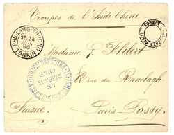 PHU-LANG-THUONG : 1896 PHU-LANG-THUONG TONKIN + cachet évidé TONKIN ...