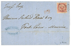 INDE - Cachet à date sur 80c AIGLE : 1867 80c AIGLE TTB margé obl. ...