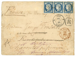 INDE - KARIKAL : CG 25c CERES (x3) obl. INDE + INDE KARIKAL sur ...