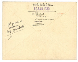 MADAGASCAR - 1er COURRIER AERIEN : 1922 1F50 + 2F + 10F obl. ...